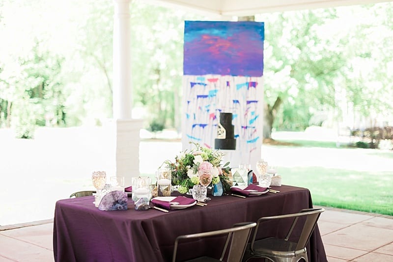 Geometric bridal shower styled shoot