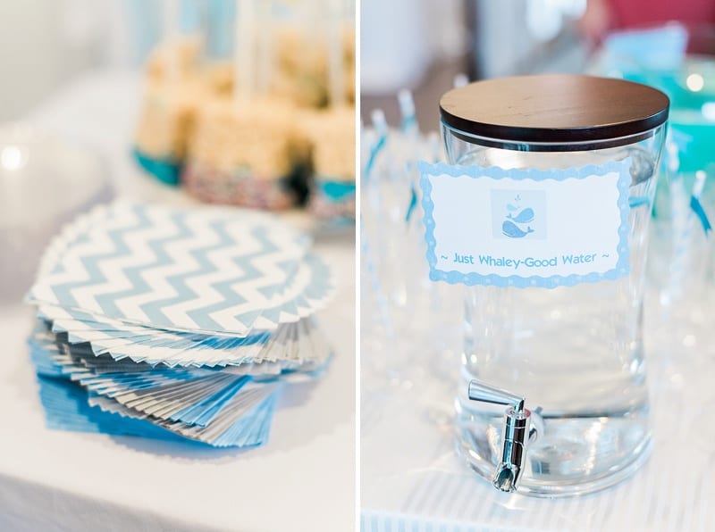 whale themed baby shower blue food details whale themed baby shower