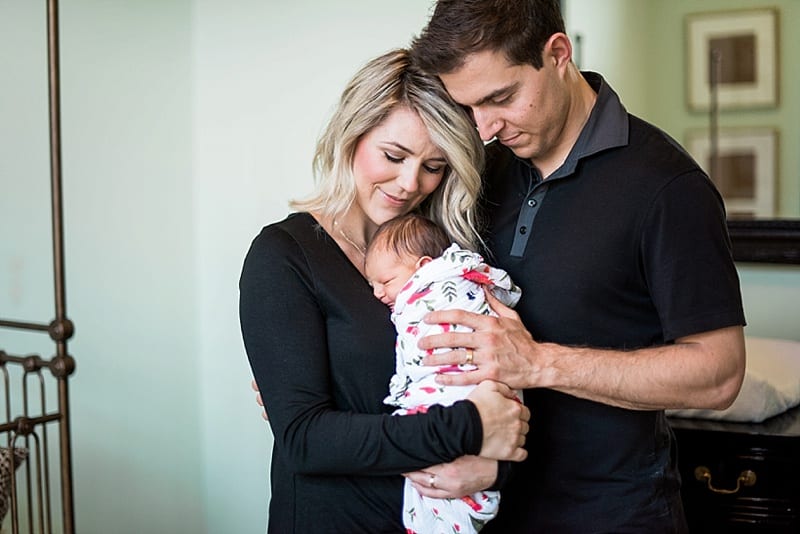 raleigh, nc wearing black for newborn session photo