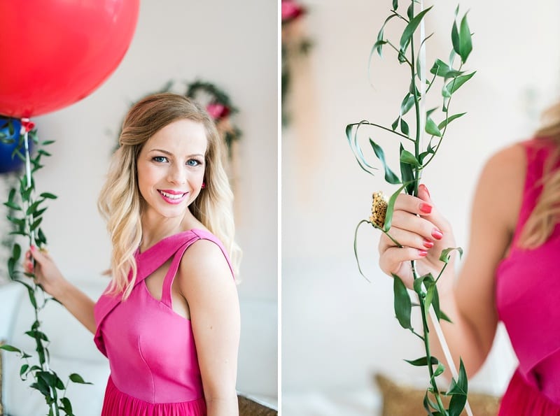 glass box raleigh nc pink styled shoot photo