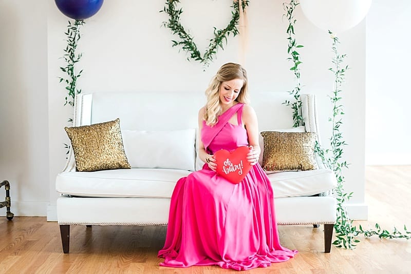 glass box raleigh nc mom to be announcing pregnancy photo