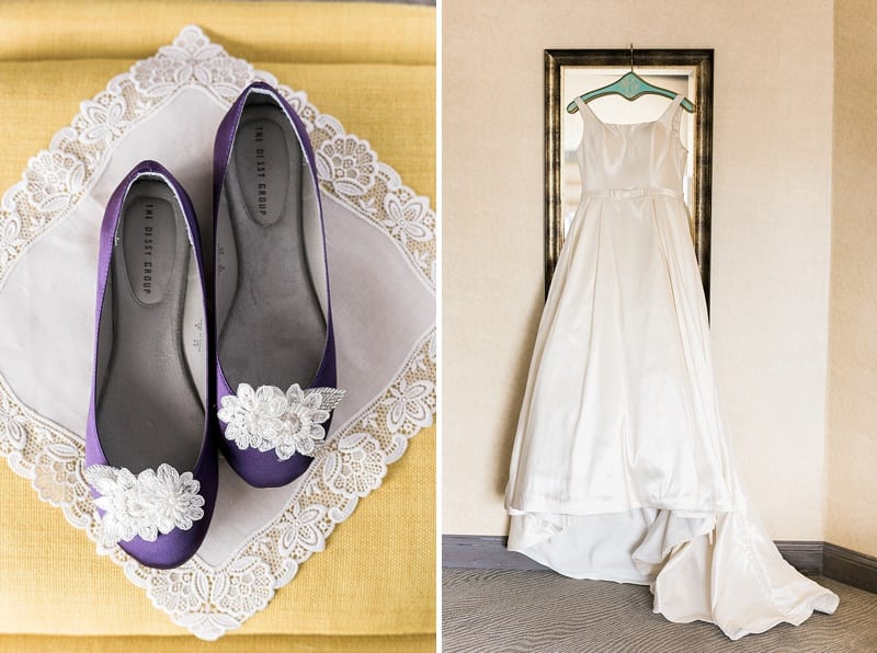 purple bridal flats photo