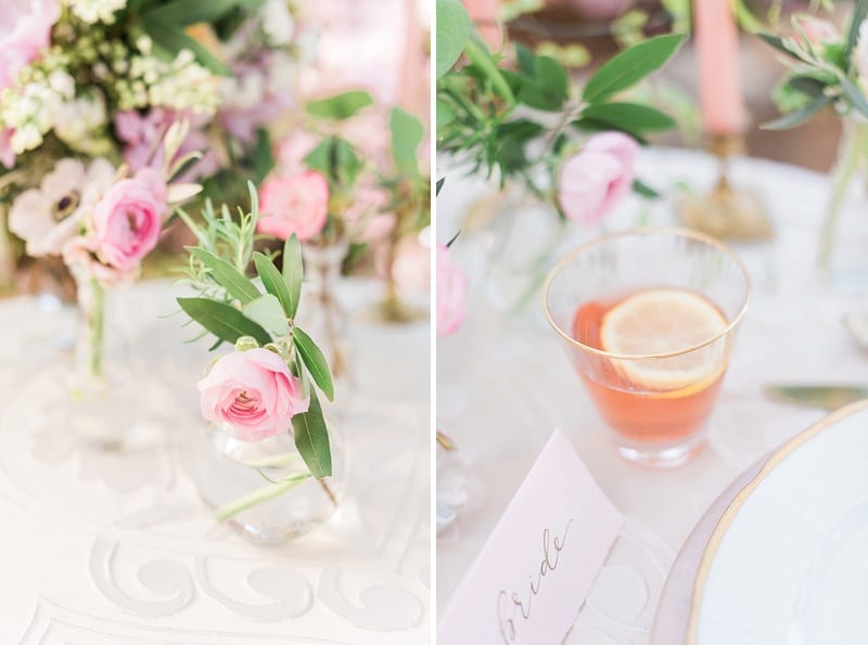 southern weddings styled shoot sweetheart table photo