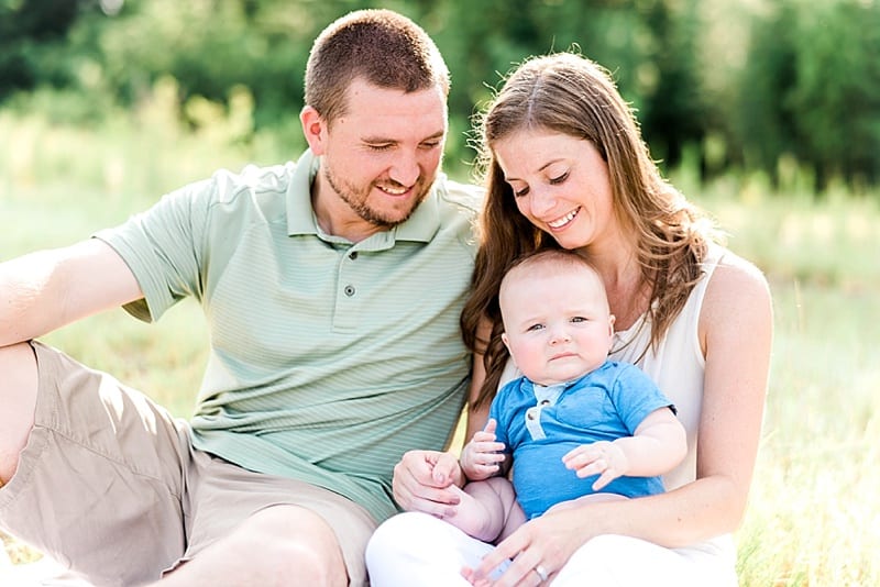 wake forest 6 month family portraits photo