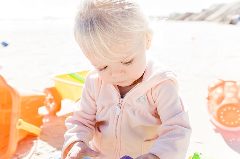 pawleys island toddler on the beach photo