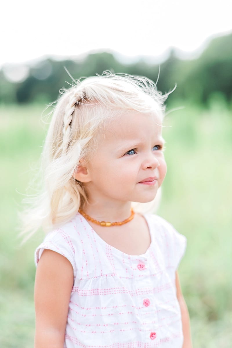 blonde haired toddler girl with a braid photo