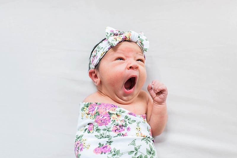nc newborn yawning photo