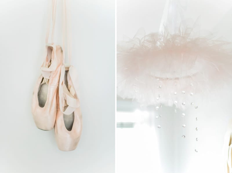 ballet shoes and tutu mobile for nursery photo