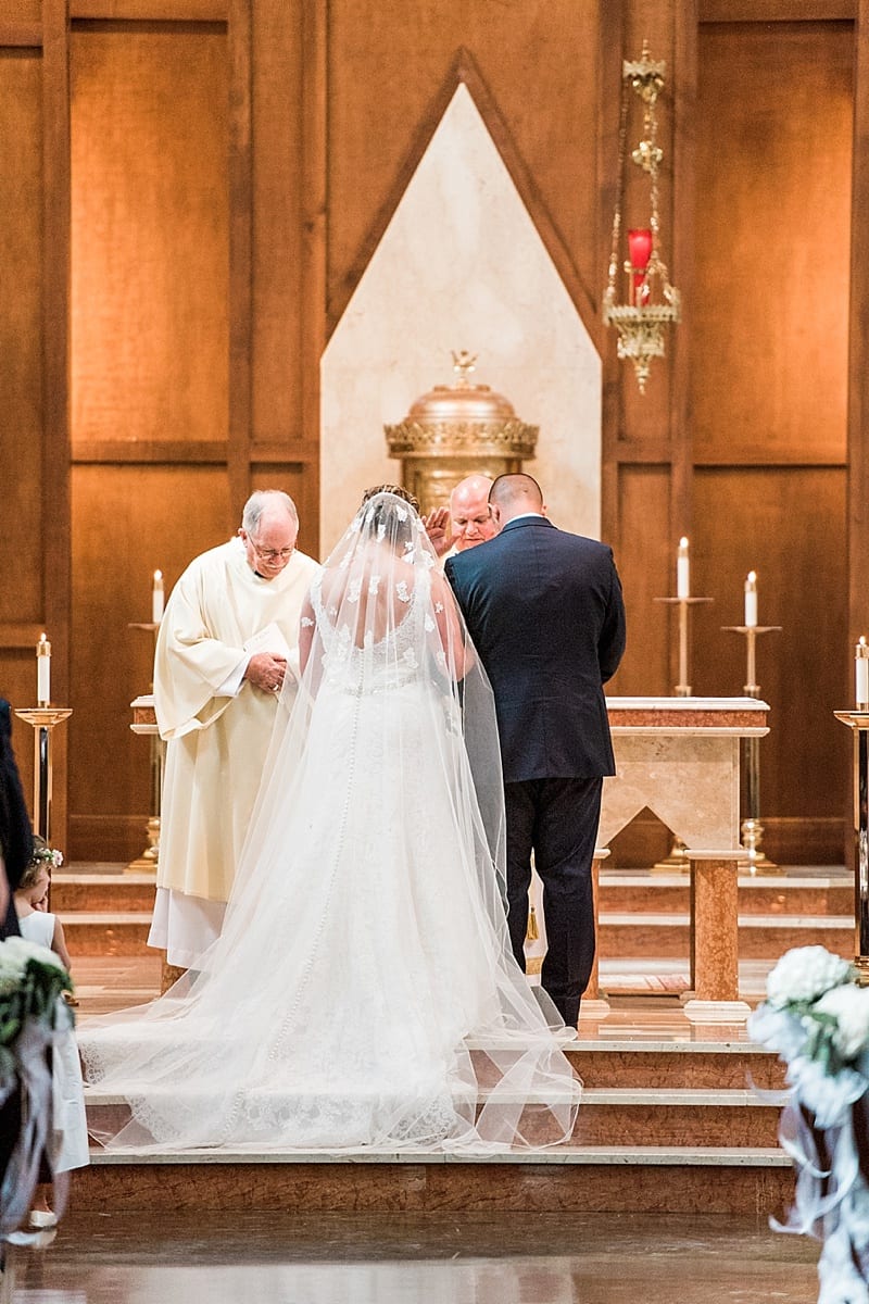catholic ceremony wedding prayer photo