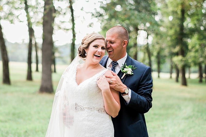 greensboro nc bride and groom laughing photo