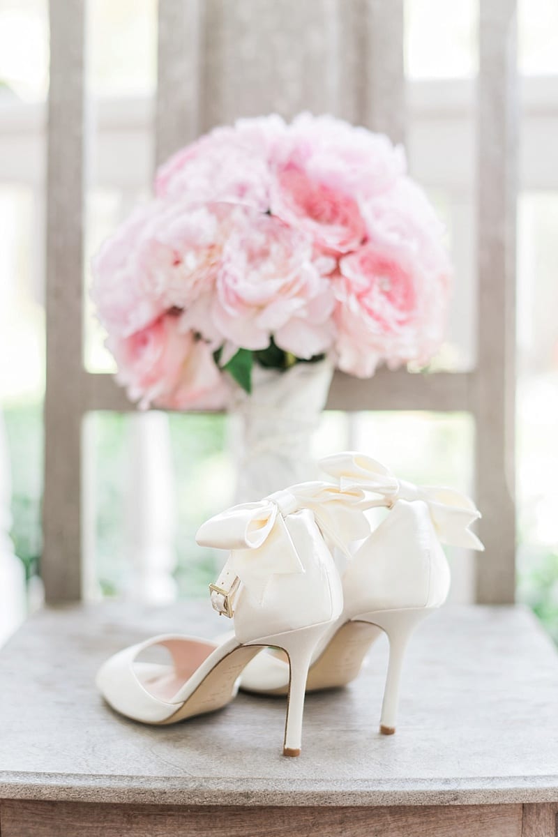 kate spade bow wedding bride shoes photo