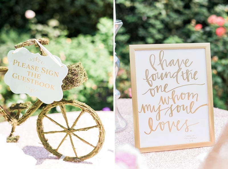 wedding welcome table and guestbook photo