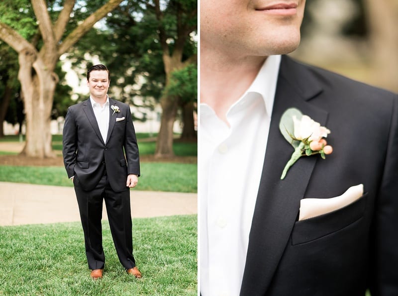 raleigh nc eclectic sage boutonniere photo