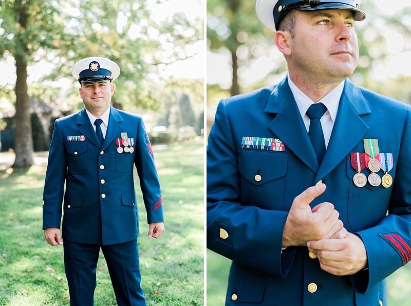 groom in military uniform photo