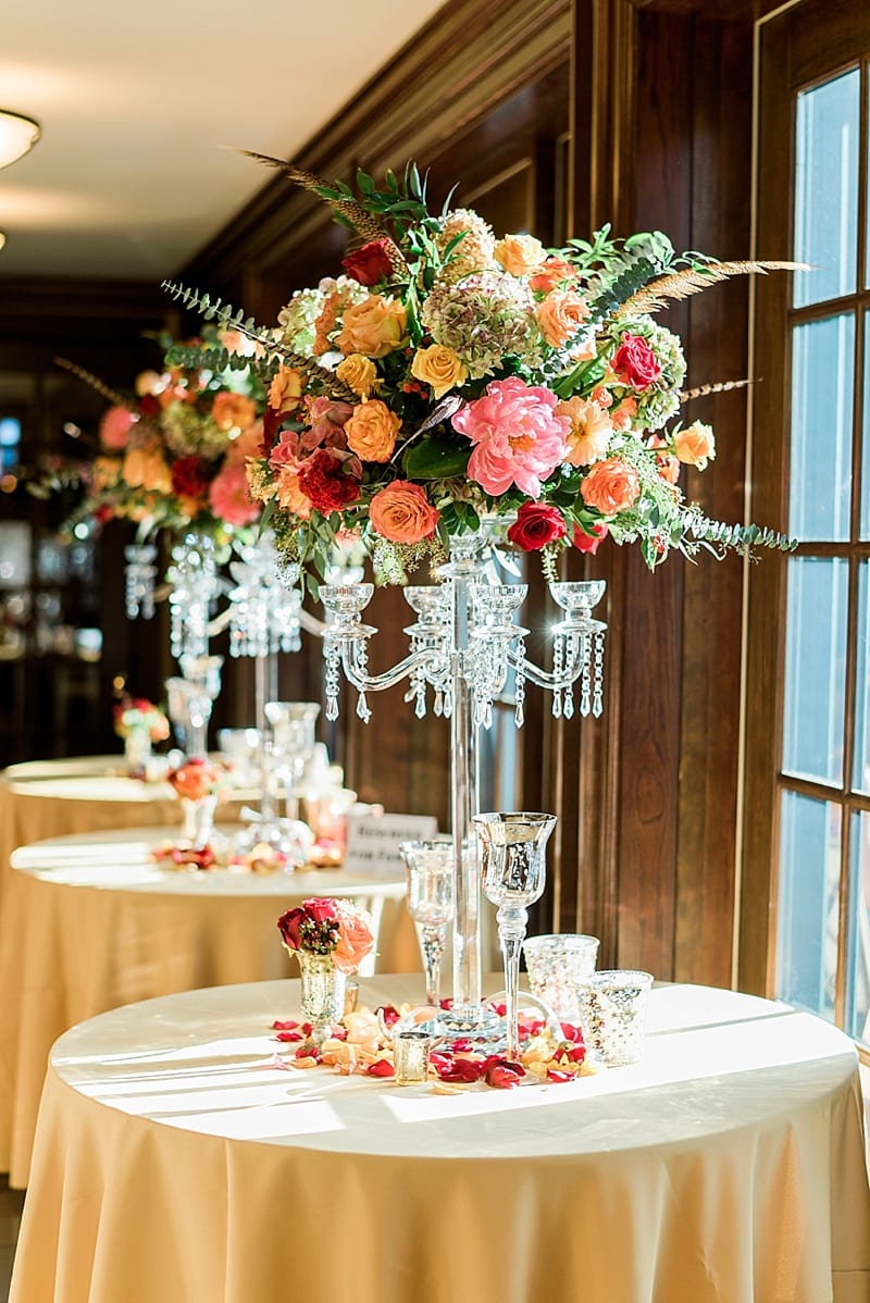 biltmore forest country club wedding reception decor photo