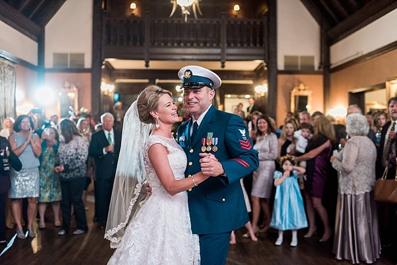 biltmore forest country club wedding first dance photo