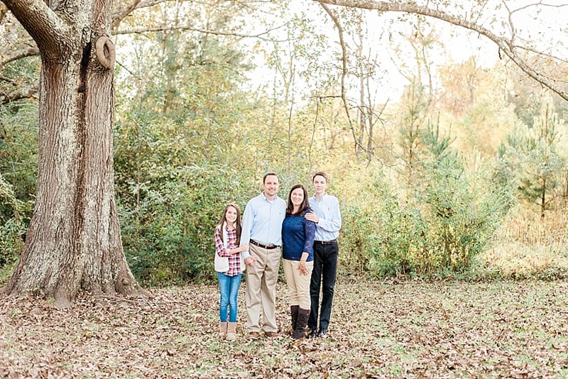 Wake Forest family photographer with teenagers photo