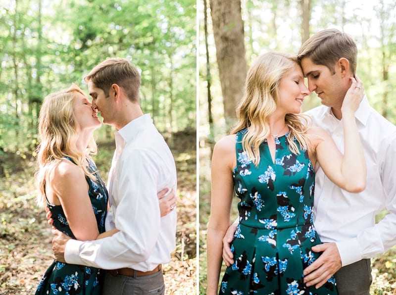 engagement photos in the woods photo