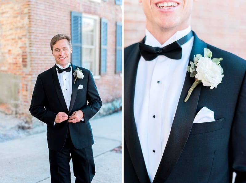 Wilmington groom with bowtie photo
