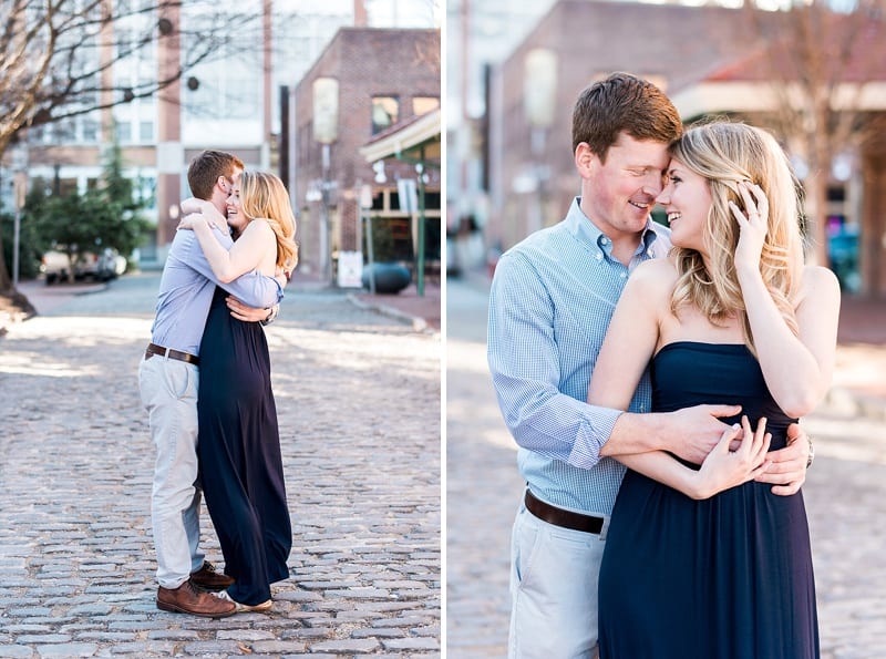 raleigh downtown engagement session photo