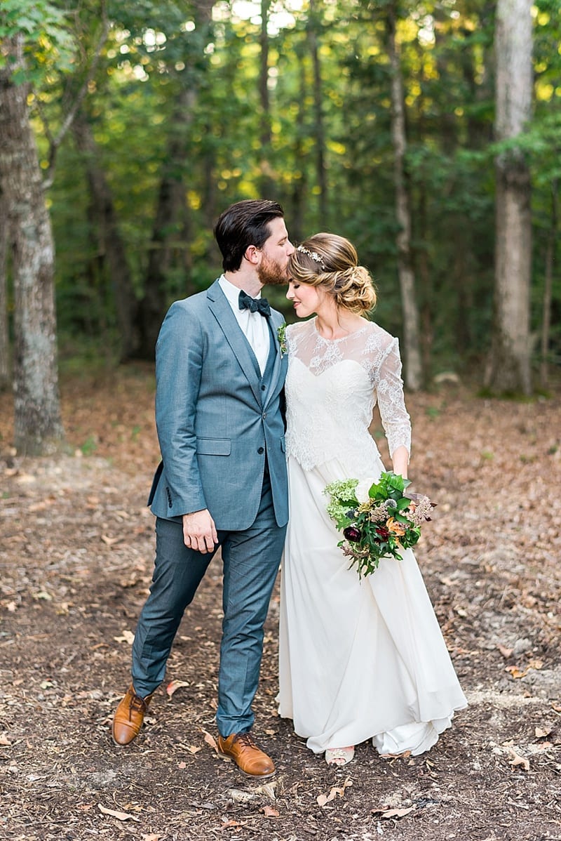 raleigh nc bride in long sleeved lace bridal gown photo