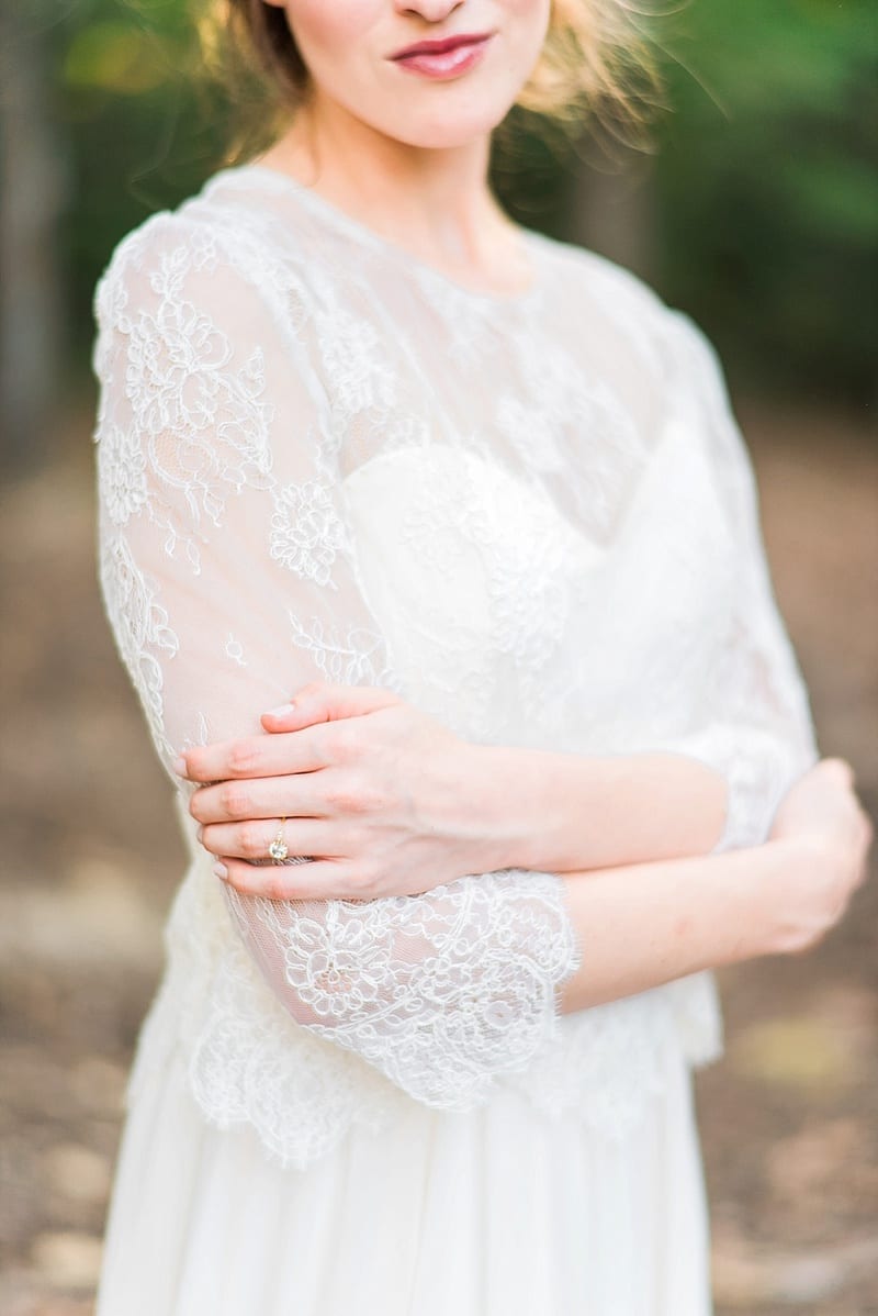 truvelle bridal lace sleeves bridal gown photo