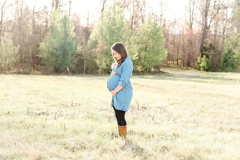 wake forest jean dress and boots maternity