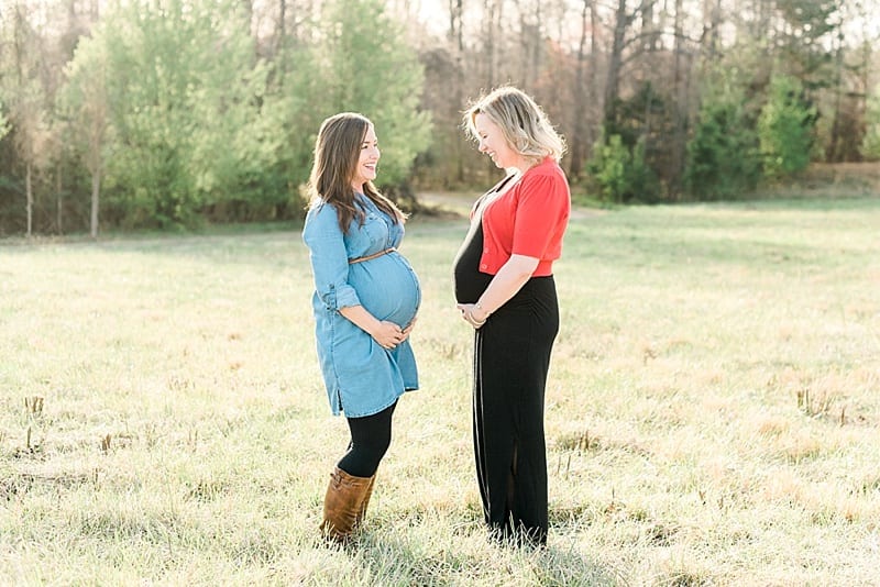wake forest friends maternity photo