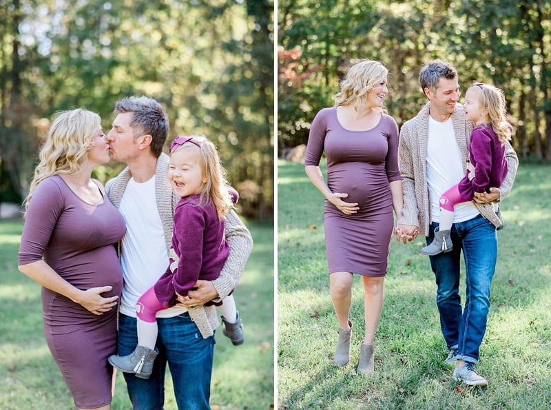 chapel hill mom to be family with big sister photo