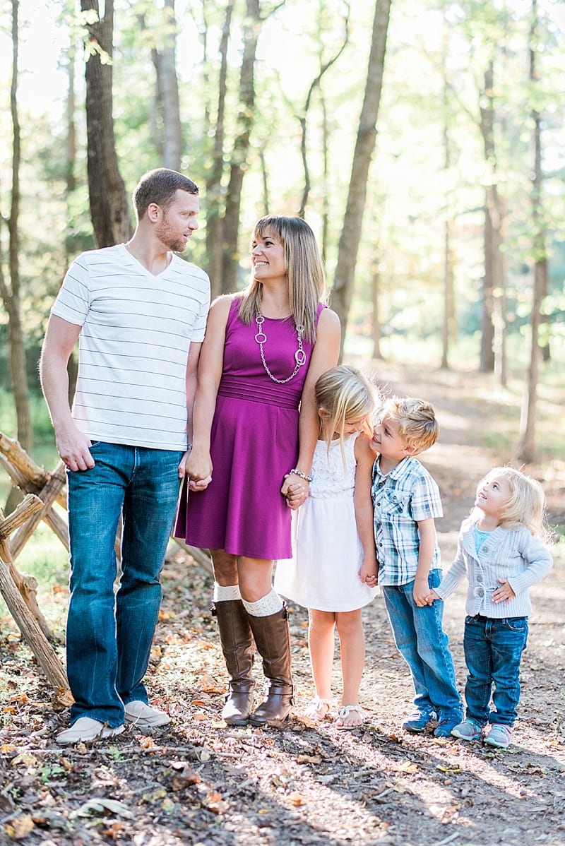 chapel hill family with three kids photo