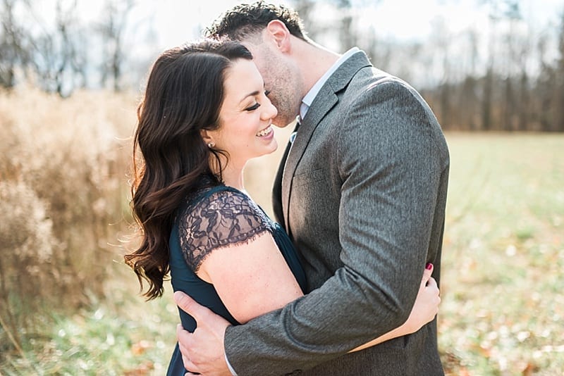 raleigh blue gown engagment photo