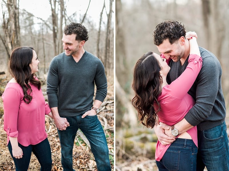 raleigh engagement session in the woods photo