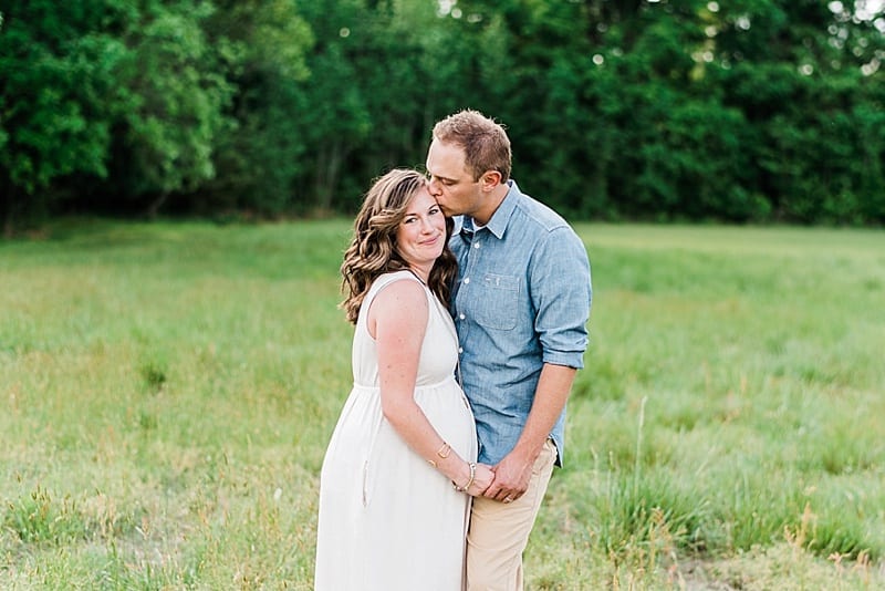 raleigh maternity kiss on forehead photo