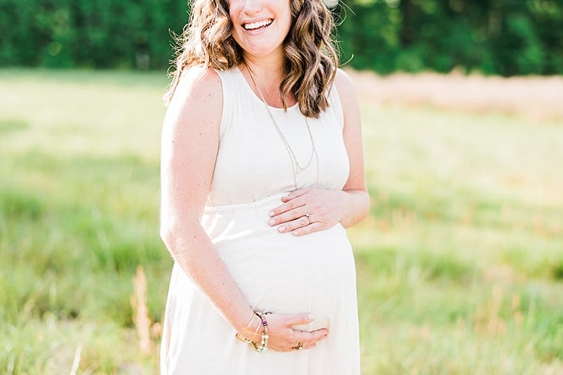 raleigh laughing maternity photo