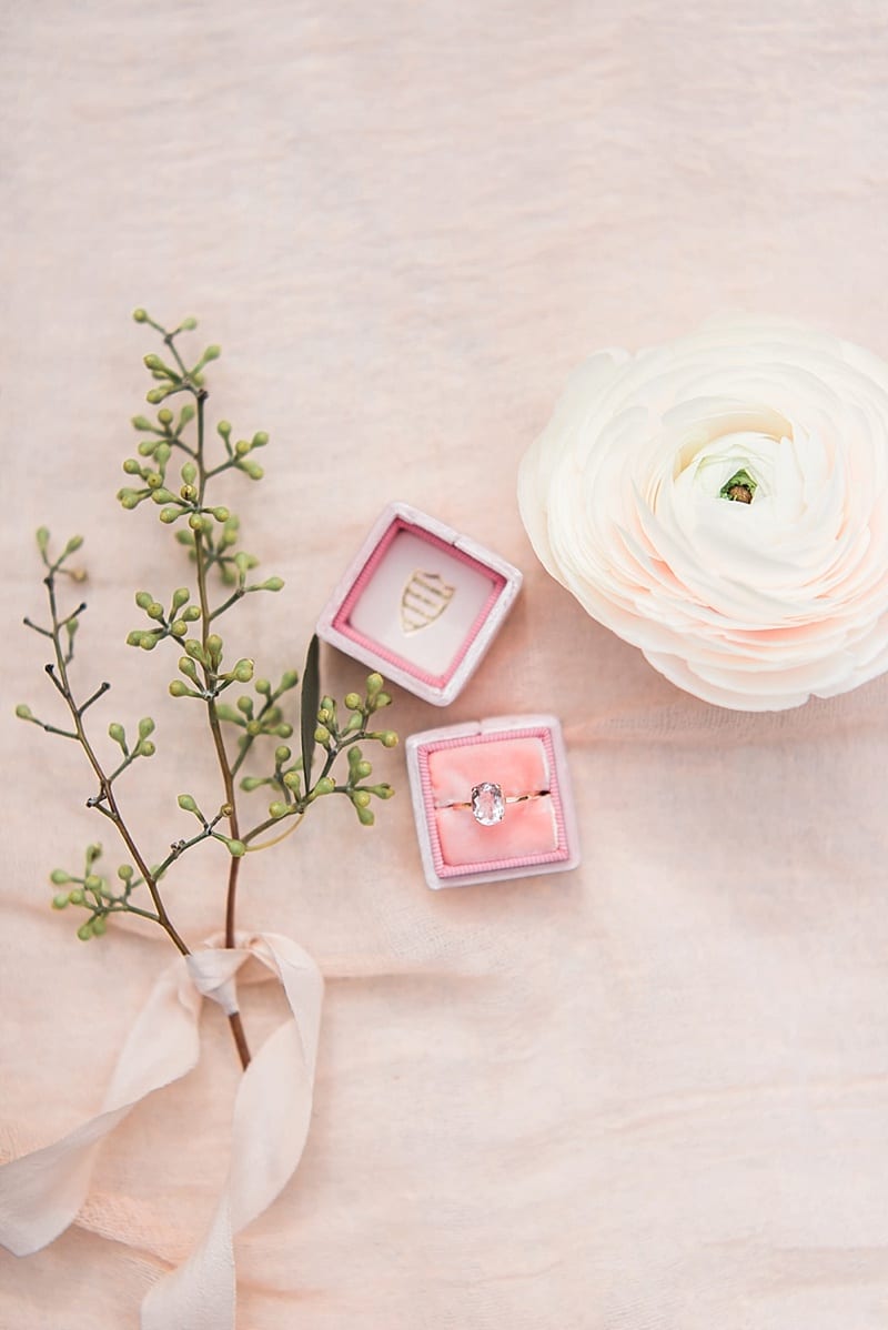 trumpet and horn ring with a pink mrs box photo