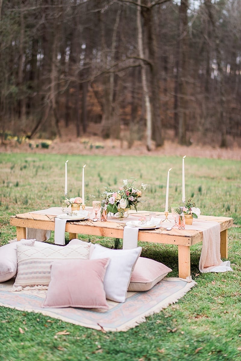 cottage luxe raleigh nc reception linens photo