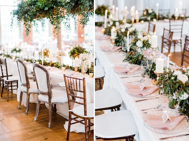 cotton room wedding reception table details photo