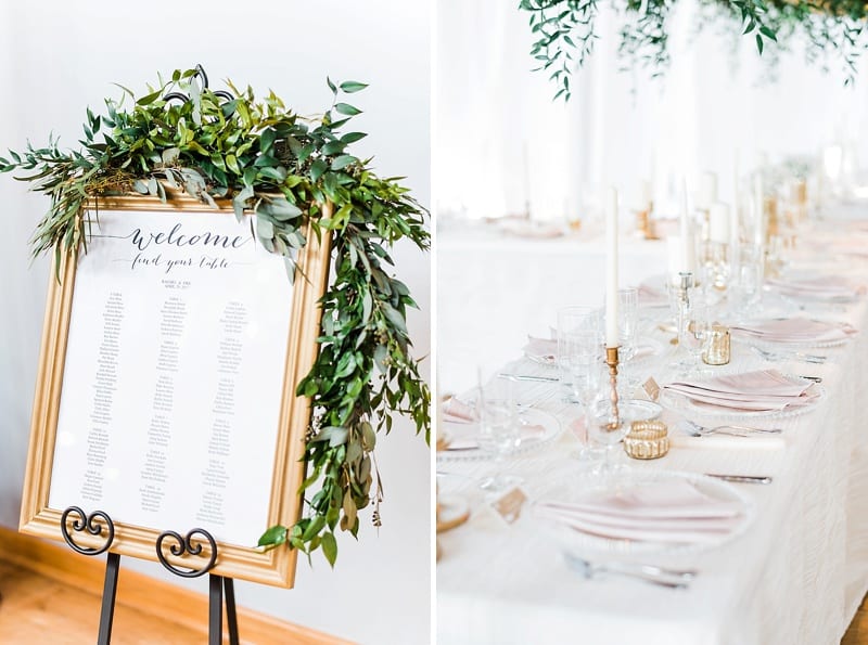 cotton room wedding reception seating chart photo