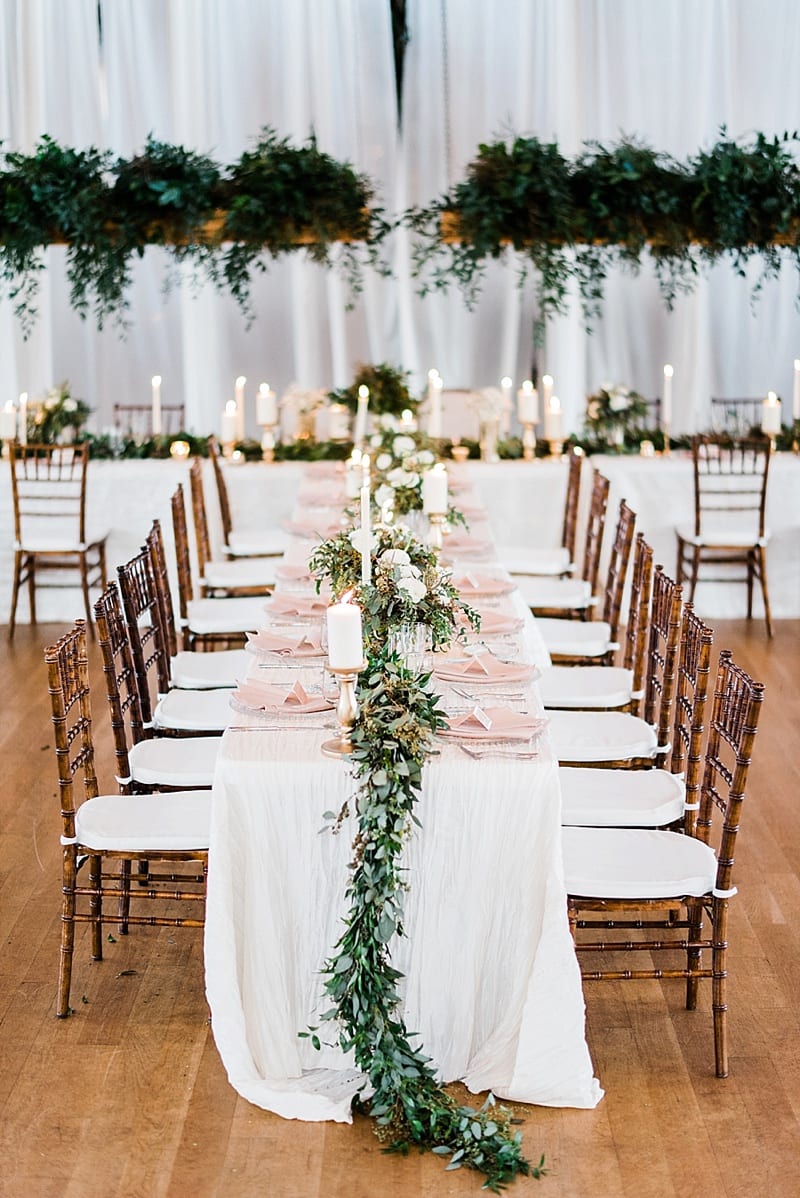 cotton room wedding reception head table photo