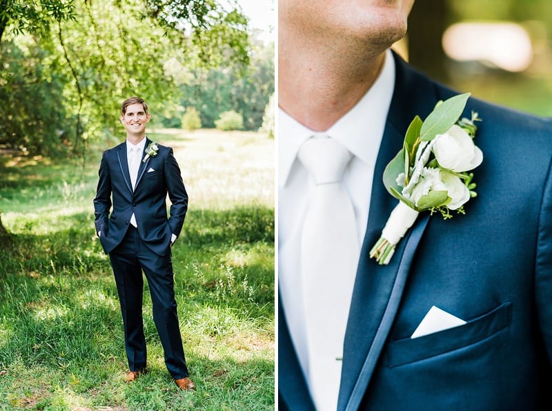 the english garden groom's boutonniere photo