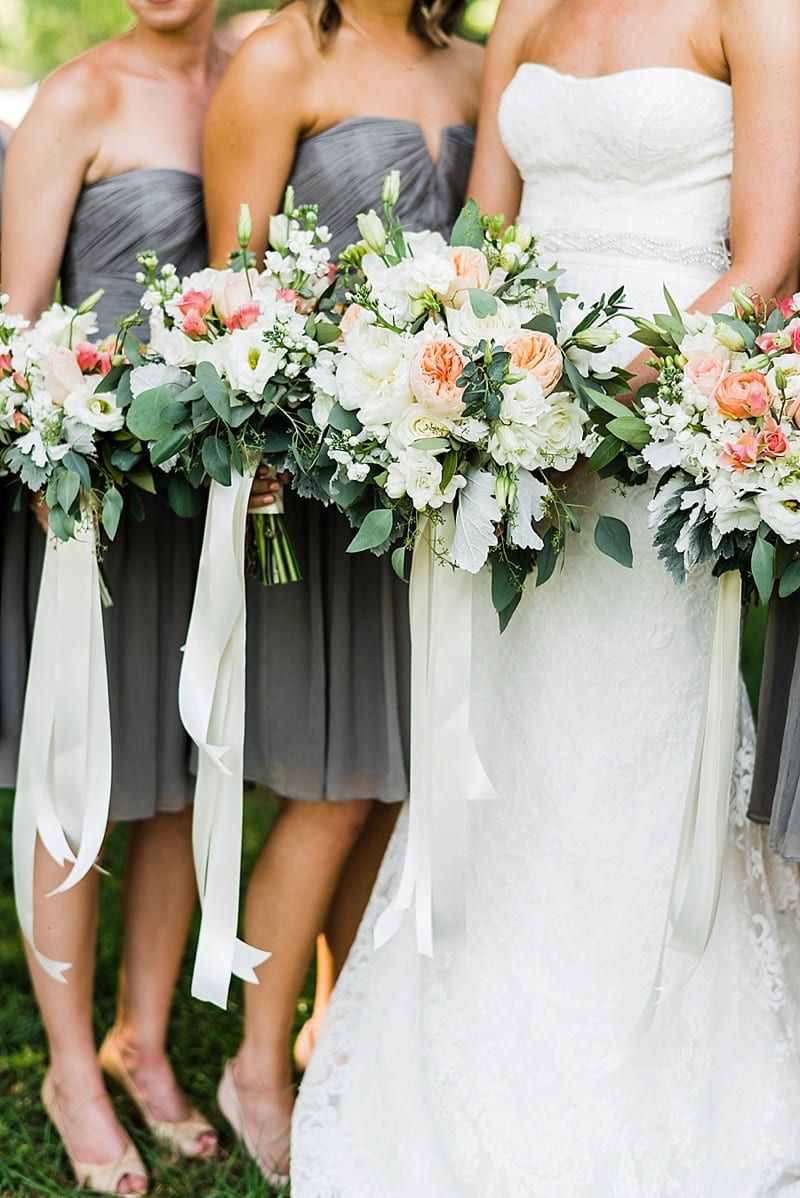 the english garden bridal party bouquets photo