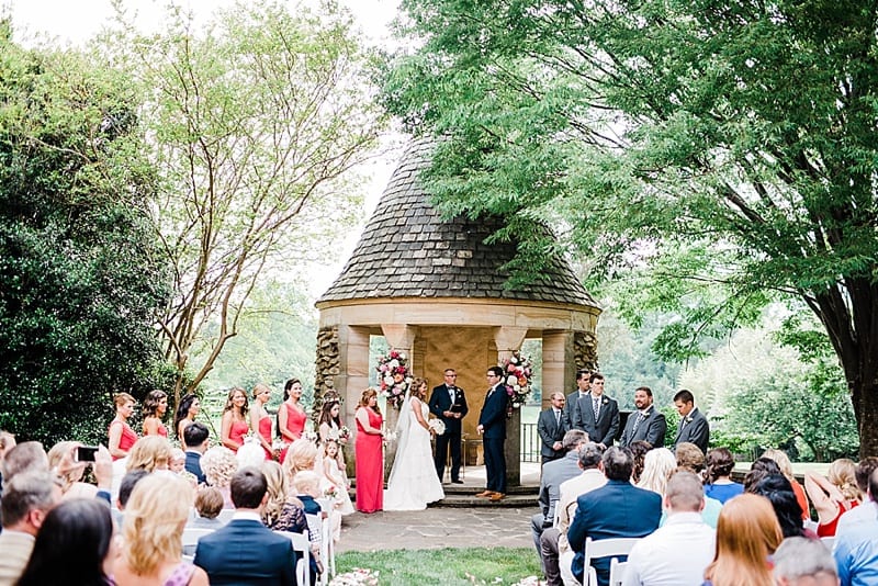 graylyn estate wedding ceremony photo