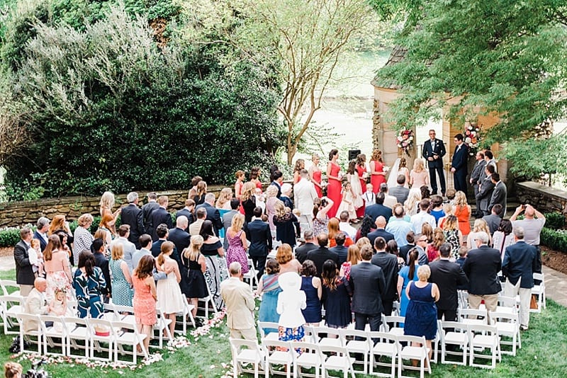 graylyn estate wedding arial view photo