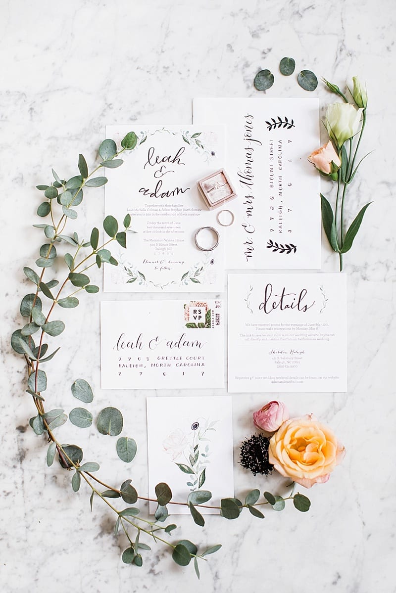 Sage Paper Co. wedding invitation suite photo