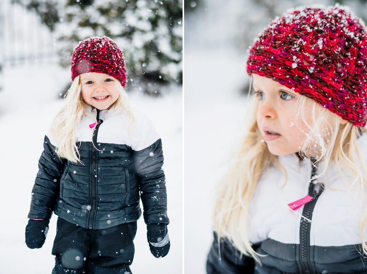 toddler model snow photo