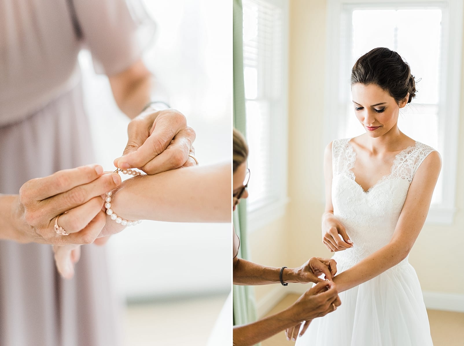 south carolina wedding pearl bracelet mother of bride photo