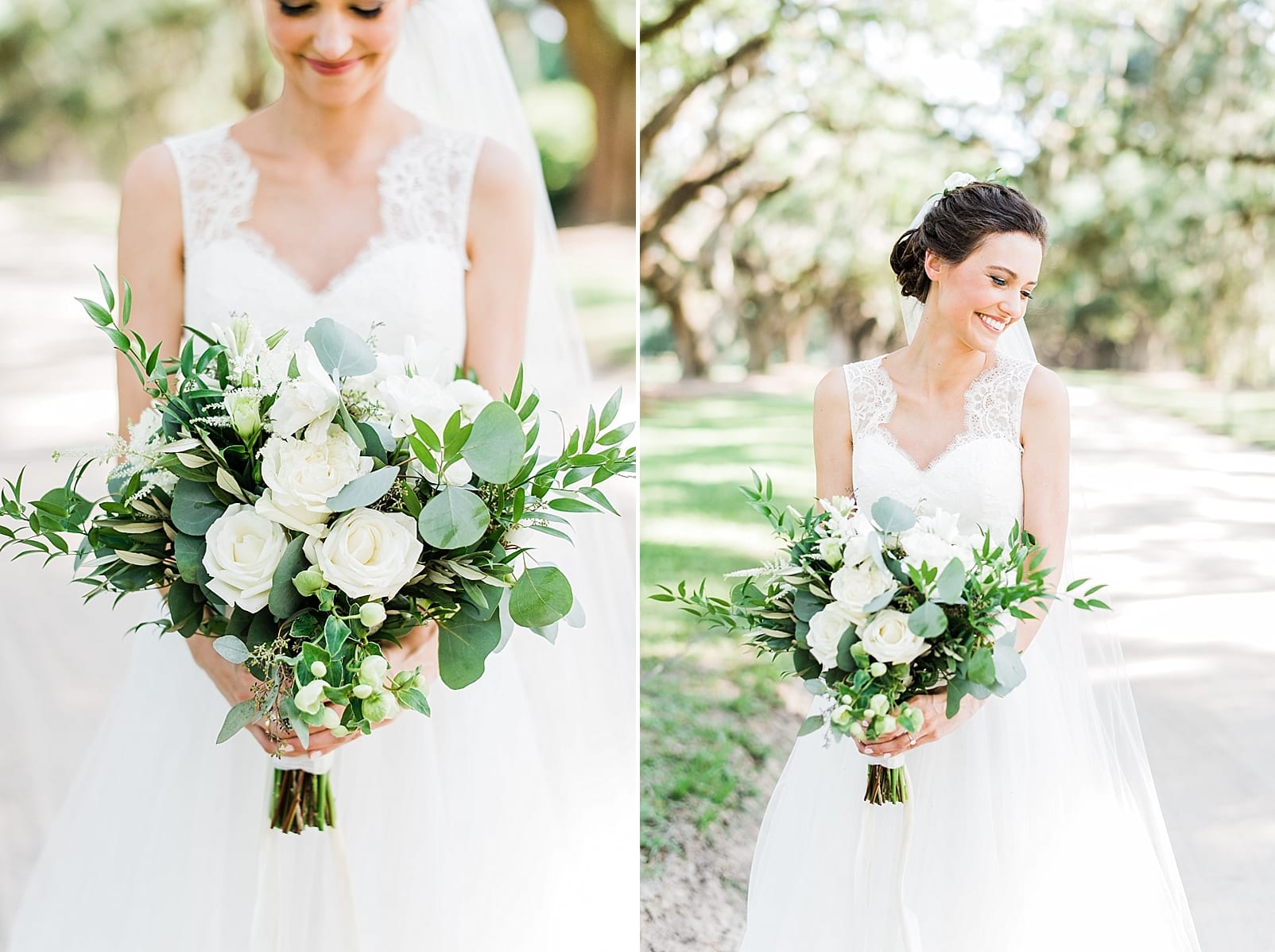charleston wedding photographer southern wedding classic bride bridal bouquet out of the garden flowers photo