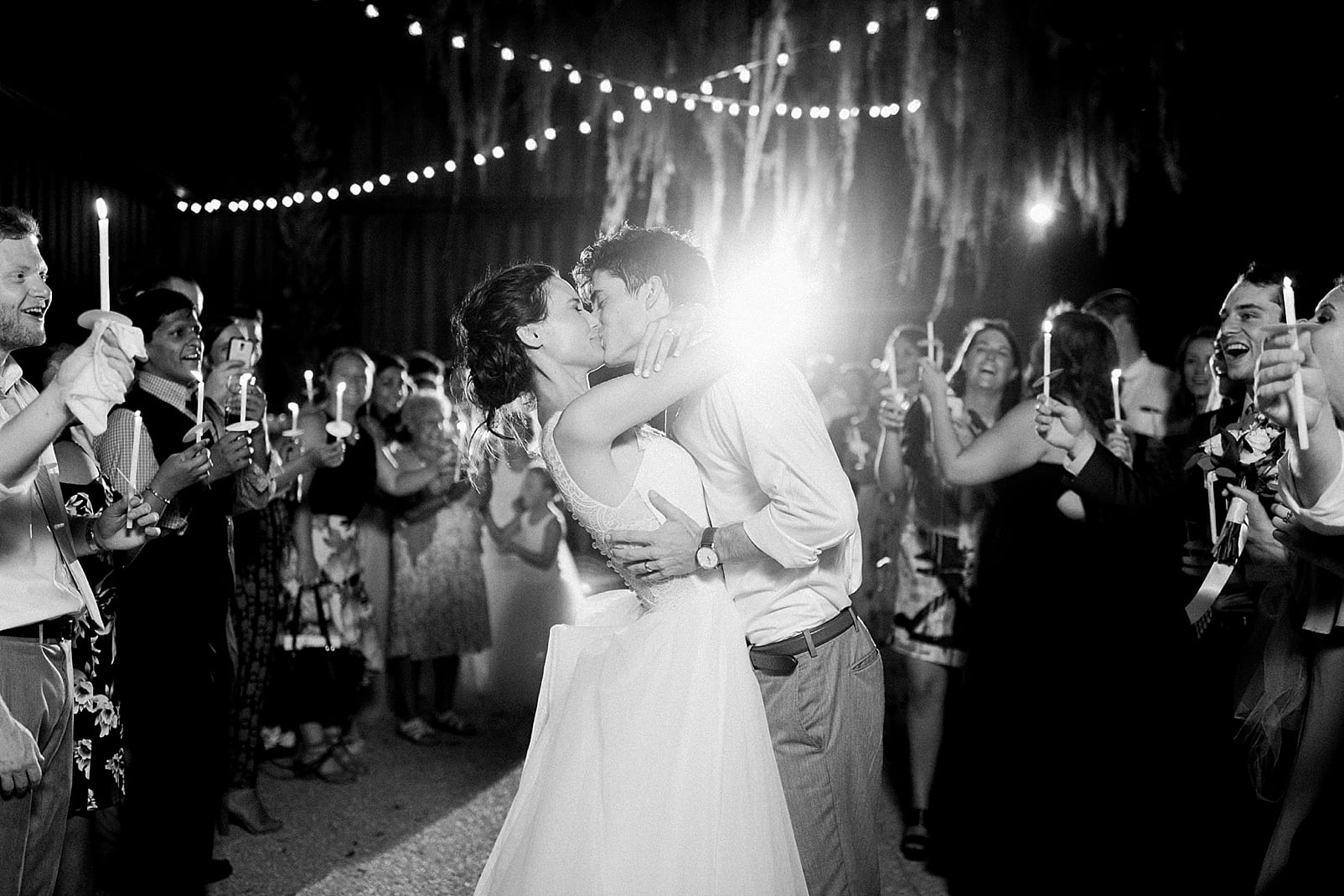 the cotton dock wedding reception charleston photographer bride and groom exit ooh events photo