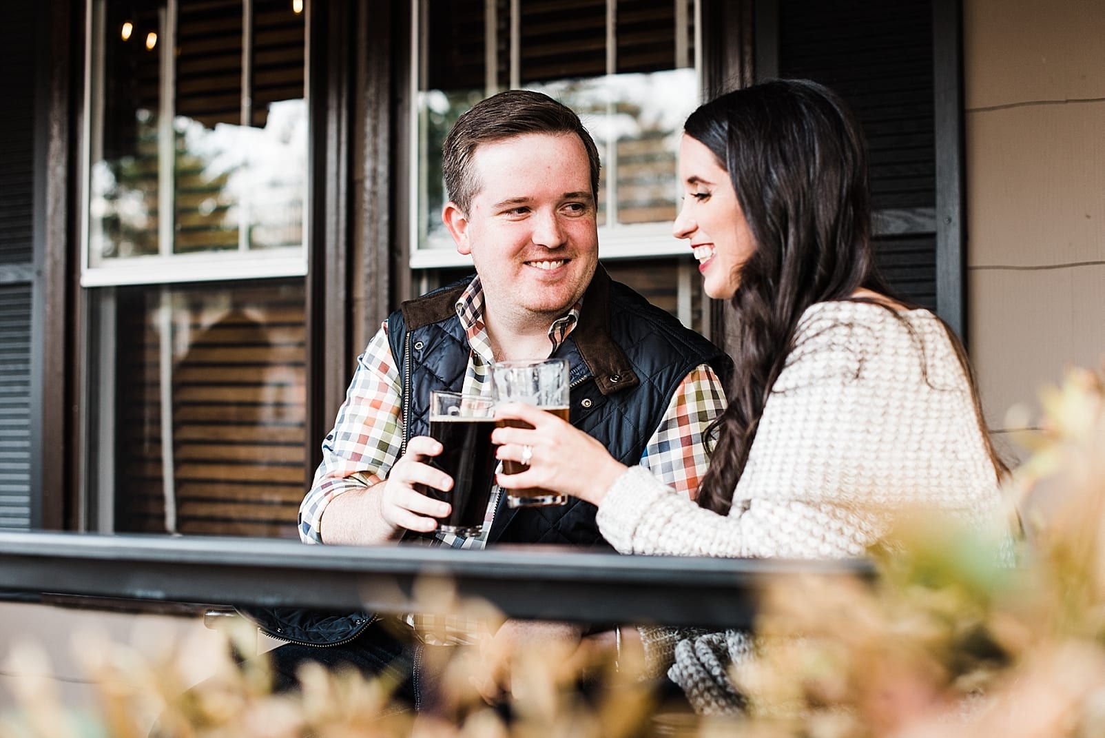 blowing rock engagement session brewery engagement session photo