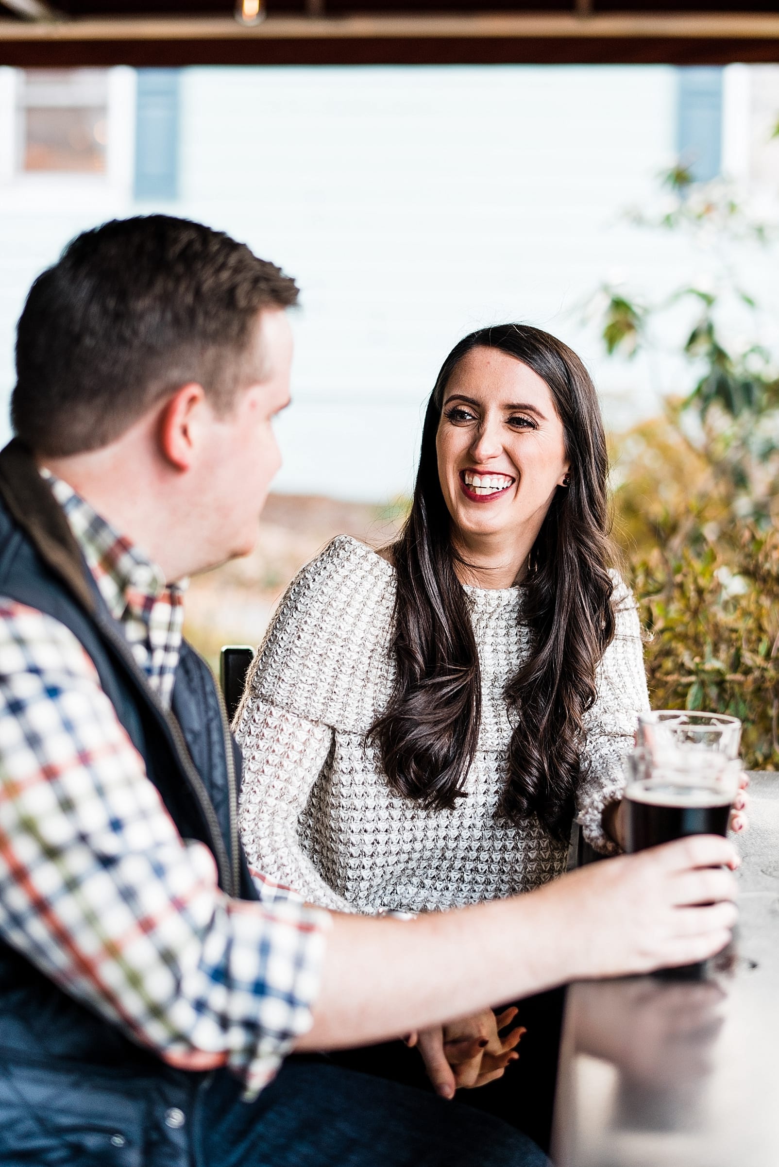 blowing rock wedding photographer boone wedding photographer engagement session at brewery photo